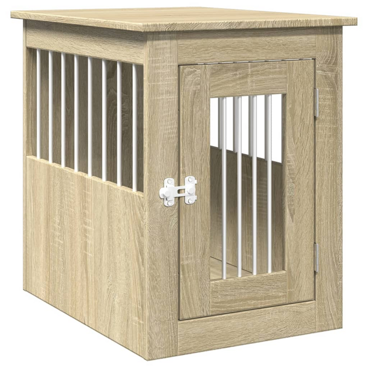 Dog Crate Furniture in Sonoma Oak - Versatile 2-in-1 Pet Kennel and End Table, 45x62x59 cm - Premium  from Home Treasures - Just £65.99! Shop now at Home Treasures