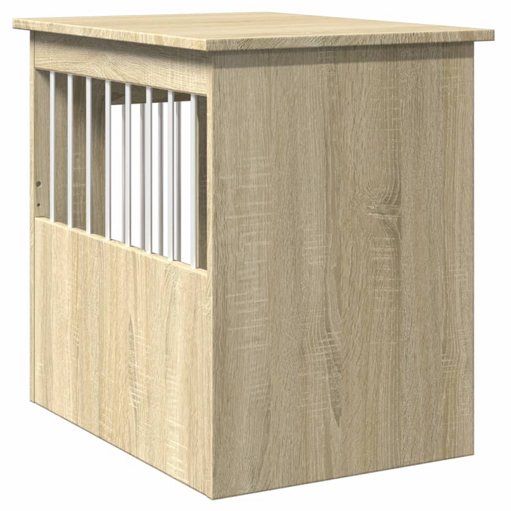 Dog Crate Furniture in Sonoma Oak - Versatile 2-in-1 Pet Kennel and End Table, 45x62x59 cm - Premium  from Home Treasures - Just £65.99! Shop now at Home Treasures