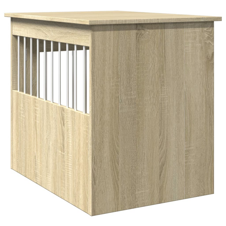 Dog Crate Furniture - Sonoma Oak, 55x75x65 cm, Stylish & Durable Engineered Wood with Steel Wire Windows - Premium  from Home Treasures - Just £92.99! Shop now at Home Treasures