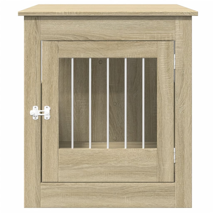 Dog Crate Furniture in Sonoma Oak - Stylish 2-in-1 Dog Cage and End Table, 64.5x80x71 cm Engineered Wood - Premium  from Home Treasures - Just £100.99! Shop now at Home Treasures