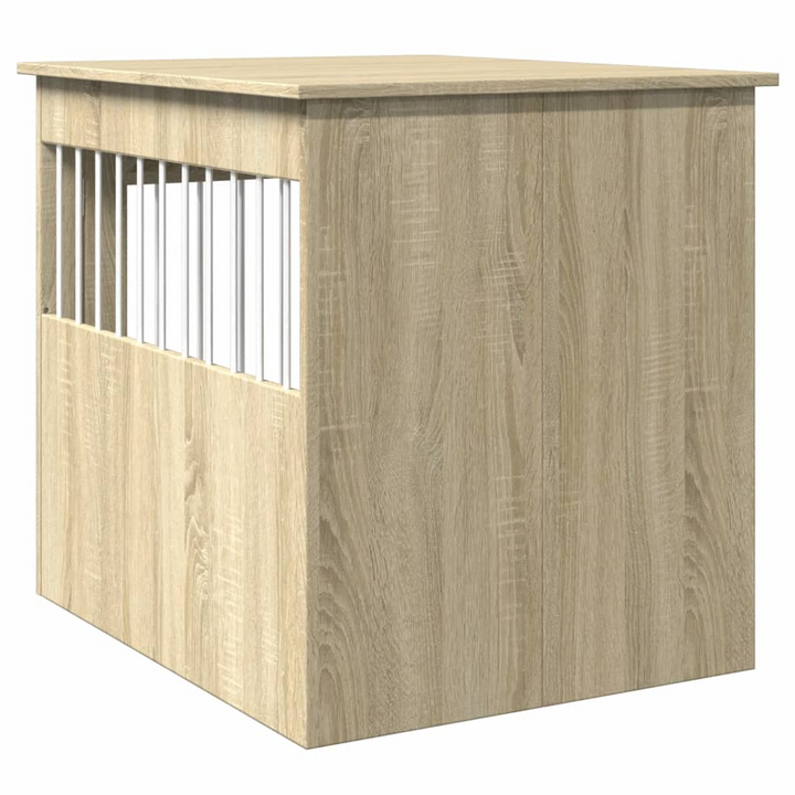 Dog Crate Furniture in Sonoma Oak - Stylish 2-in-1 Dog Cage and End Table, 64.5x80x71 cm Engineered Wood - Premium  from Home Treasures - Just £100.99! Shop now at Home Treasures