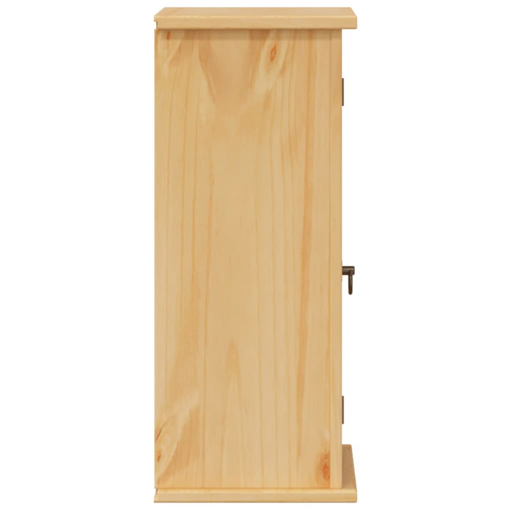 CORONA Bathroom Wall Cabinet - 45x27x64.5 cm | Solid Pine Wood with Glass Door | Honey Wax Finish - Premium  from Home Treasures - Just £62.99! Shop now at Home Treasures