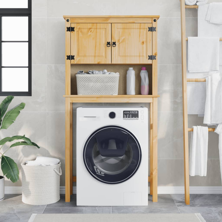 CORONA Bathroom/Washing Machine Cabinet | Solid Pine Wood | Space-Saving Laundry Room Storage - Premium  from Home Treasures - Just £117.99! Shop now at Home Treasures