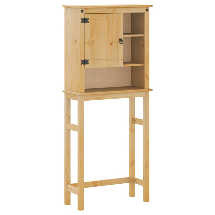 CORONA Solid Wood Pine Bathroom Cabinet with Storage Shelves - Washing Machine Organizer - Premium  from Home Treasures - Just £112.99! Shop now at Home Treasures