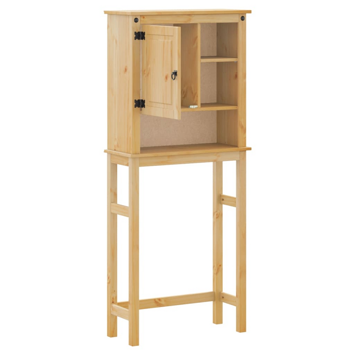 CORONA Solid Wood Pine Bathroom Cabinet with Storage Shelves - Washing Machine Organizer - Premium  from Home Treasures - Just £112.99! Shop now at Home Treasures