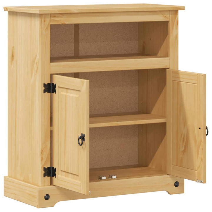 CORONA Solid Wood Pine Bathroom Cabinet | 70x33x80 cm | Rustic Honey Wax Finish | Ample Storage Space - Premium  from Home Treasures - Just £107.99! Shop now at Home Treasures