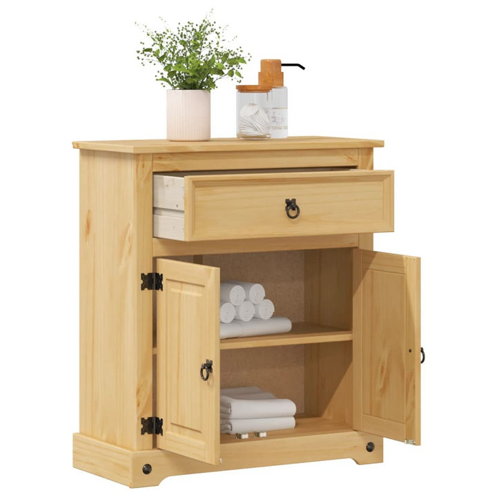 CORONA Bathroom Cabinet 70x33x80 cm | Solid Pine Wood | Rustic & Durable Storage Solution - Premium  from Home Treasures - Just £114.99! Shop now at Home Treasures