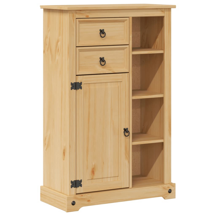 CORONA Solid Wood Pine Bathroom Cabinet 70x33x110 cm - Stylish and Durable Storage Solution - Premium  from Home Treasures - Just £143.99! Shop now at Home Treasures