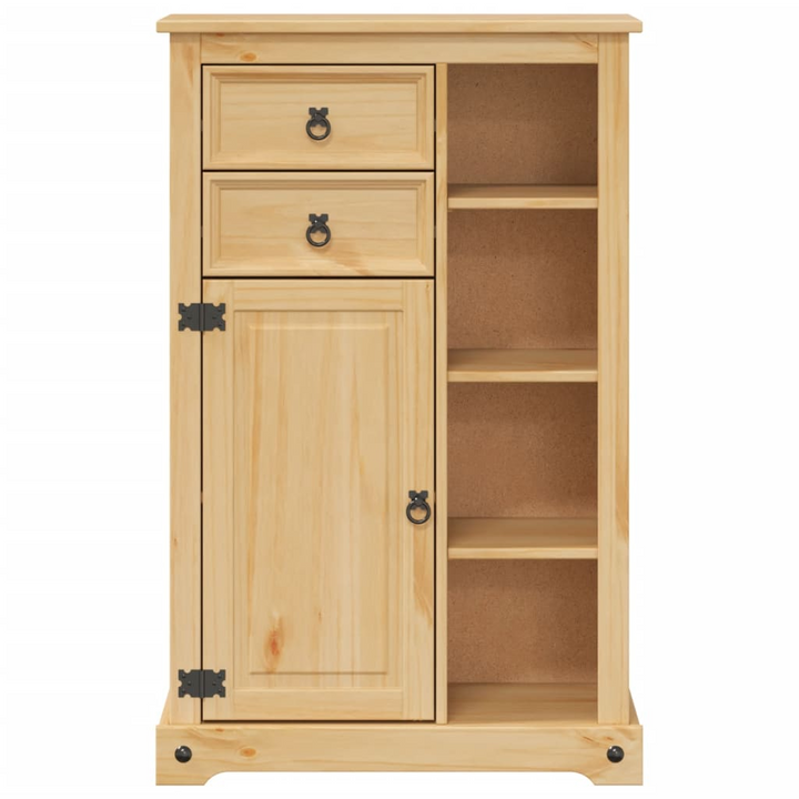 CORONA Solid Wood Pine Bathroom Cabinet 70x33x110 cm - Stylish and Durable Storage Solution - Premium  from Home Treasures - Just £143.99! Shop now at Home Treasures