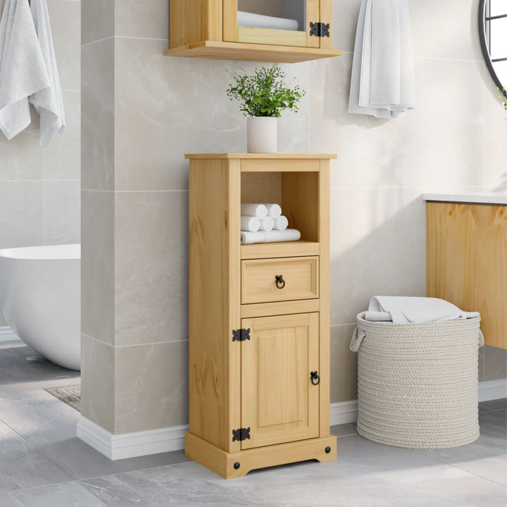 CORONA Rustic Bathroom Cabinet 45x33x110 cm | Solid Pine Wood Storage Solution - Premium  from Home Treasures - Just £91.99! Shop now at Home Treasures