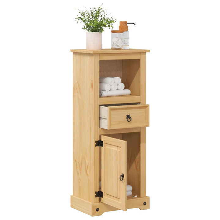 CORONA Rustic Bathroom Cabinet 45x33x110 cm | Solid Pine Wood Storage Solution - Premium  from Home Treasures - Just £91.99! Shop now at Home Treasures