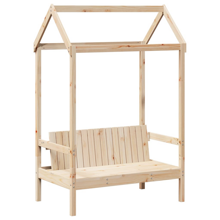 Wooden Day Bed and Bench Set with Roof, 90x200 cm - Versatile & Stylish, Solid Pine Wood, Extra Storage, No Mattress - Premium  from Home Treasures - Just £311.99! Shop now at Home Treasures