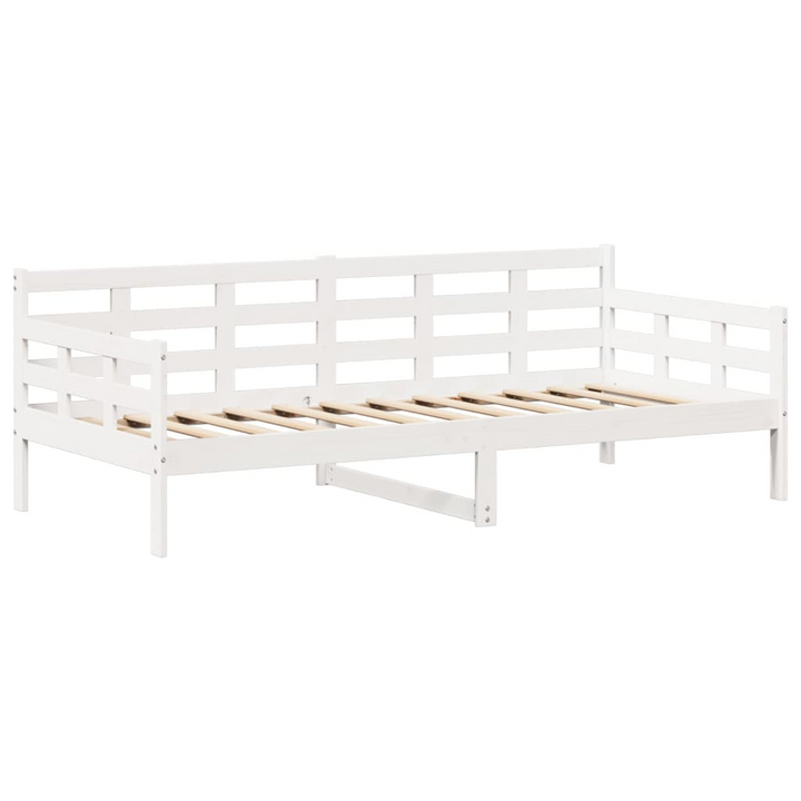 Multi-functional White Wooden Day Bed & Bench Set with Roof - Single Size 90x190 cm - Premium  from Home Treasures - Just £366.99! Shop now at Home Treasures