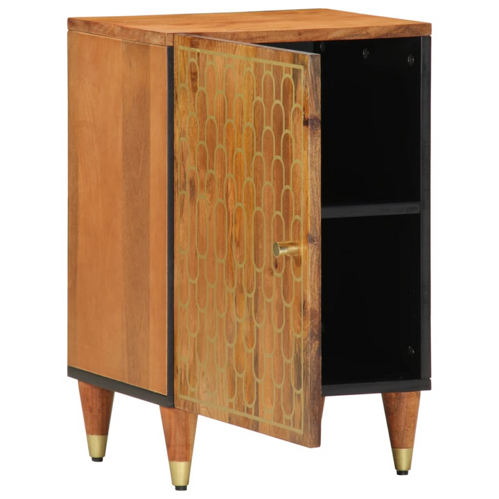 Solid Mango Wood Bathroom Cabinet - 38x33x58 cm - Retro Style with Ample Storage - Premium  from Home Treasures - Just £69.99! Shop now at Home Treasures