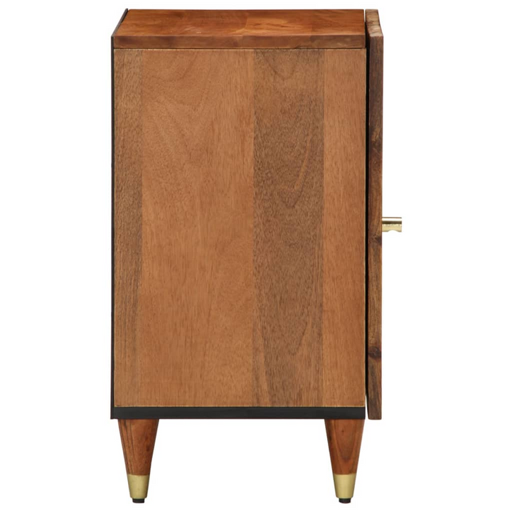 Solid Mango Wood Bathroom Cabinet - 38x33x58 cm - Retro Style with Ample Storage - Premium  from Home Treasures - Just £69.99! Shop now at Home Treasures