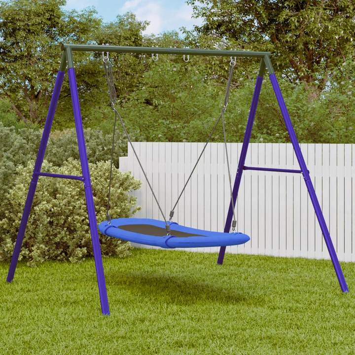 Outdoor Swing Set with Nest Swing - Durable, Adjustable, and Fun for Kids Aged 3-10 - Premium  from Home Treasures - Just £201.99! Shop now at Home Treasures