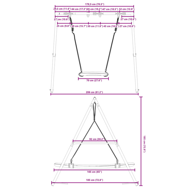 Outdoor Swing Set with Nest Swing - Durable, Adjustable, and Fun for Kids Aged 3-10 - Premium  from Home Treasures - Just £201.99! Shop now at Home Treasures