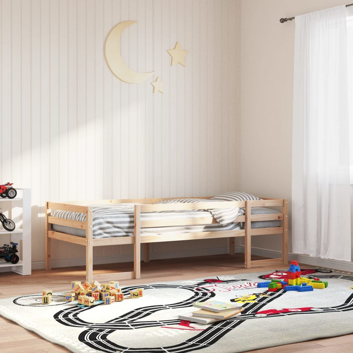 Children's Pine Wood Bed Frame - 80x200 cm, Solid & Sturdy Design for Children - Premium  from Home Treasures - Just £115.99! Shop now at Home Treasures