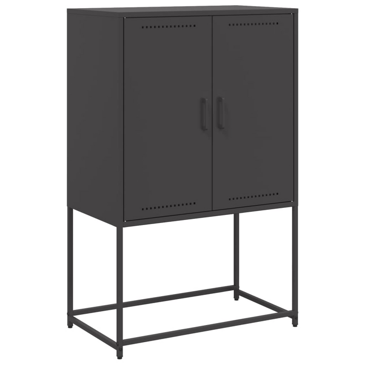 Industrial Highboard in Black Steel, 68.5x38.5x107 cm | Ample Storage for Living Room & Bedroom - Premium  from Home Treasures - Just £102.99! Shop now at Home Treasures