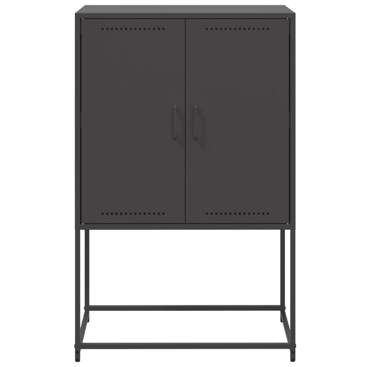 Industrial Highboard in Black Steel, 68.5x38.5x107 cm | Ample Storage for Living Room & Bedroom - Premium  from Home Treasures - Just £102.99! Shop now at Home Treasures