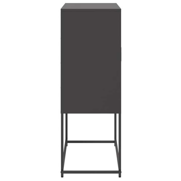 Industrial Highboard in Black Steel, 68.5x38.5x107 cm | Ample Storage for Living Room & Bedroom - Premium  from Home Treasures - Just £102.99! Shop now at Home Treasures