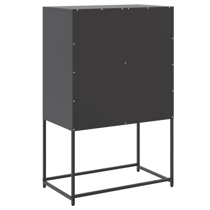 Industrial Highboard in Black Steel, 68.5x38.5x107 cm | Ample Storage for Living Room & Bedroom - Premium  from Home Treasures - Just £102.99! Shop now at Home Treasures