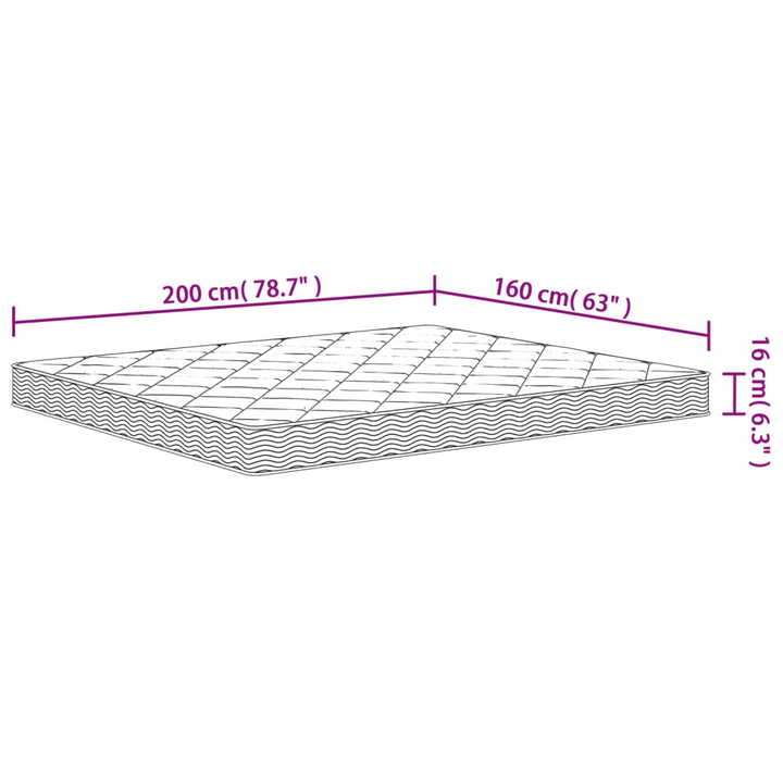 Foam Mattress Medium Soft 160x200 cm - Luxurious Comfort & Durability - Premium  from Home Treasures - Just £192.99! Shop now at Home Treasures