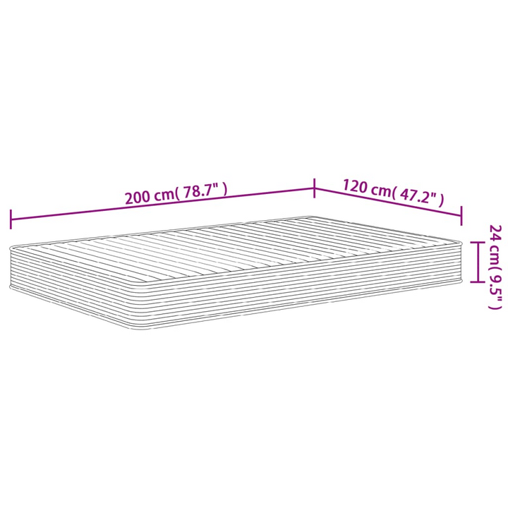 Medium Soft Foam Mattress 120x200 cm | Comfortable, Durable, Quilted Design - Perfect Sleep Solution - Premium  from Home Treasures - Just £234.99! Shop now at Home Treasures