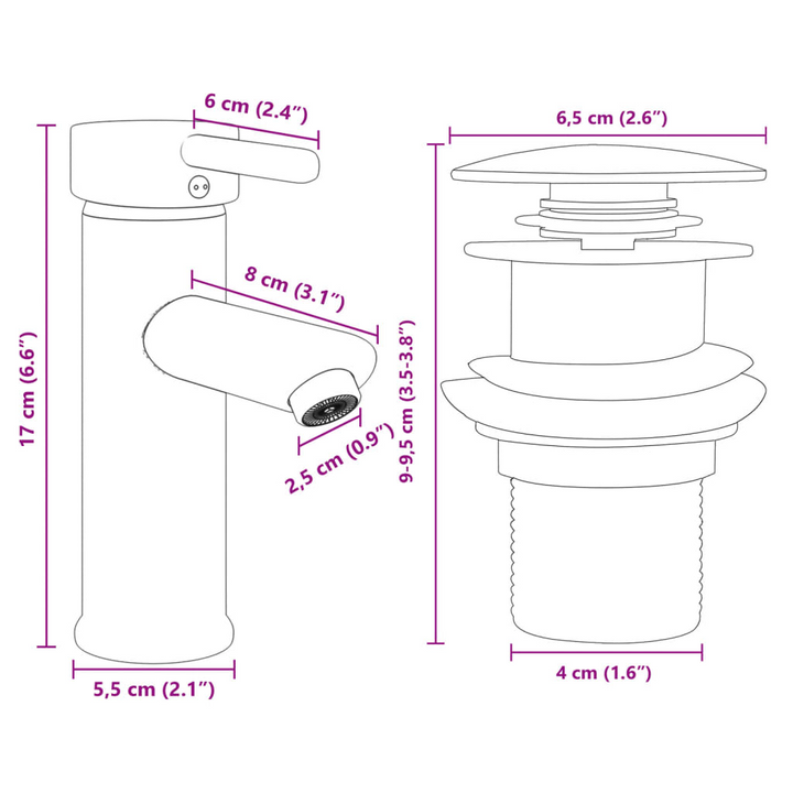 Elegant 2 Piece Bathroom Furniture Set - Ceramic Basin & Engineered Wood Cabinet - Premium  from Home Treasures - Just £237.99! Shop now at Home Treasures