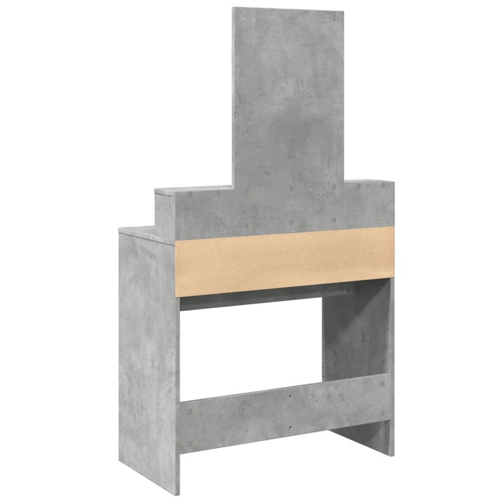 Stylish Dressing Table with Mirror - Concrete Grey, 80x41x144.5 cm – Ample Storage & Elegant Design - Premium  from Home Treasures - Just £108.99! Shop now at Home Treasures