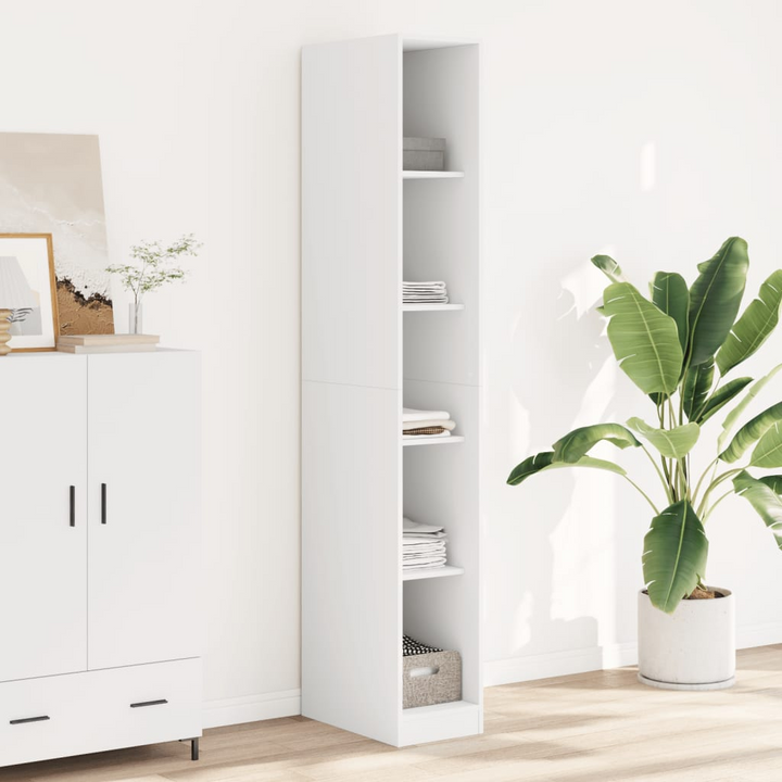 Open Wardrobe in White - Sleek & Modern 30x50x200 cm Engineered Wood Closet - Stylish Storage Solution - Premium  from Home Treasures - Just £157.99! Shop now at Home Treasures