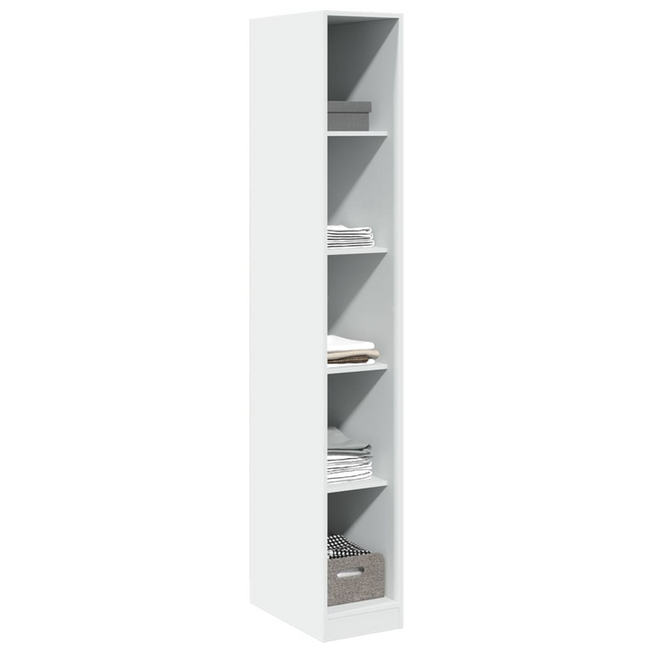 Open Wardrobe in White - Sleek & Modern 30x50x200 cm Engineered Wood Closet - Stylish Storage Solution - Premium  from Home Treasures - Just £157.99! Shop now at Home Treasures