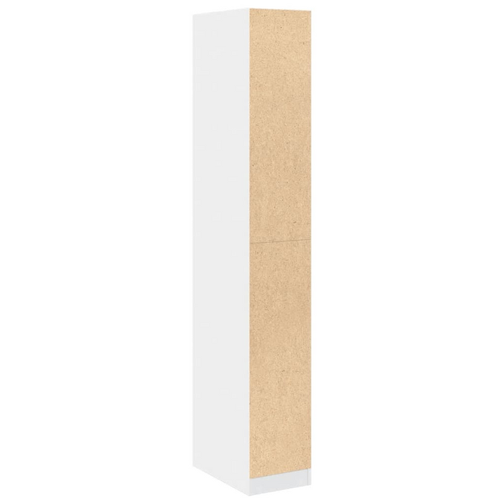 Slim White Wardrobe - 30x50x200 cm | Stylish & Durable Engineered Wood Closet - Premium  from Home Treasures - Just £130.99! Shop now at Home Treasures