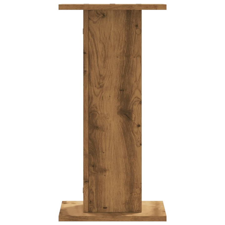 Artisian Oak Speaker Stands - Set of 2, Engineered Wood, 60 cm High, Sturdy & Stylish - Premium  from Home Treasures - Just £73.99! Shop now at Home Treasures