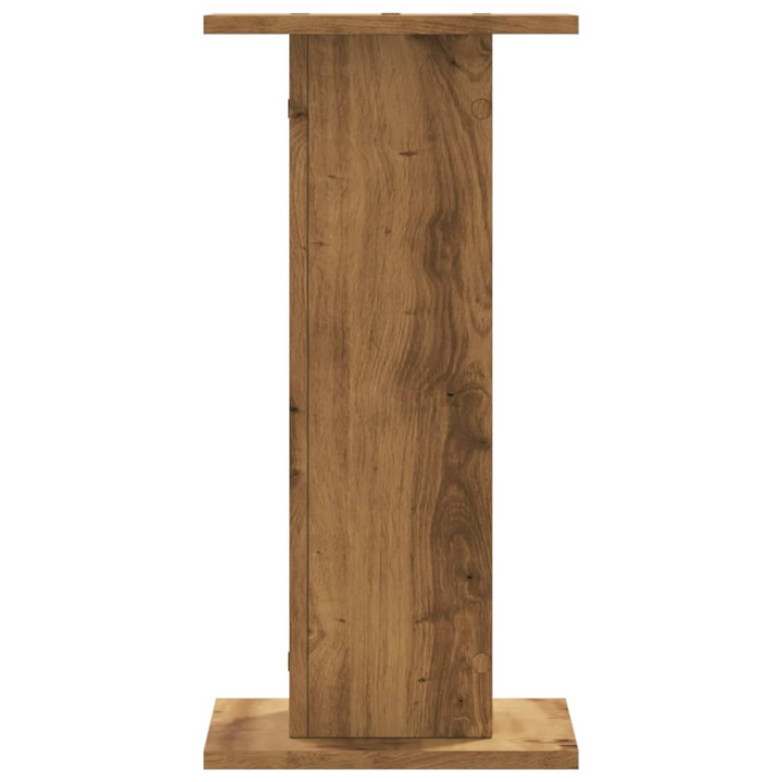 Artisian Oak Speaker Stands - Set of 2, Engineered Wood, 60 cm High, Sturdy & Stylish - Premium  from Home Treasures - Just £73.99! Shop now at Home Treasures