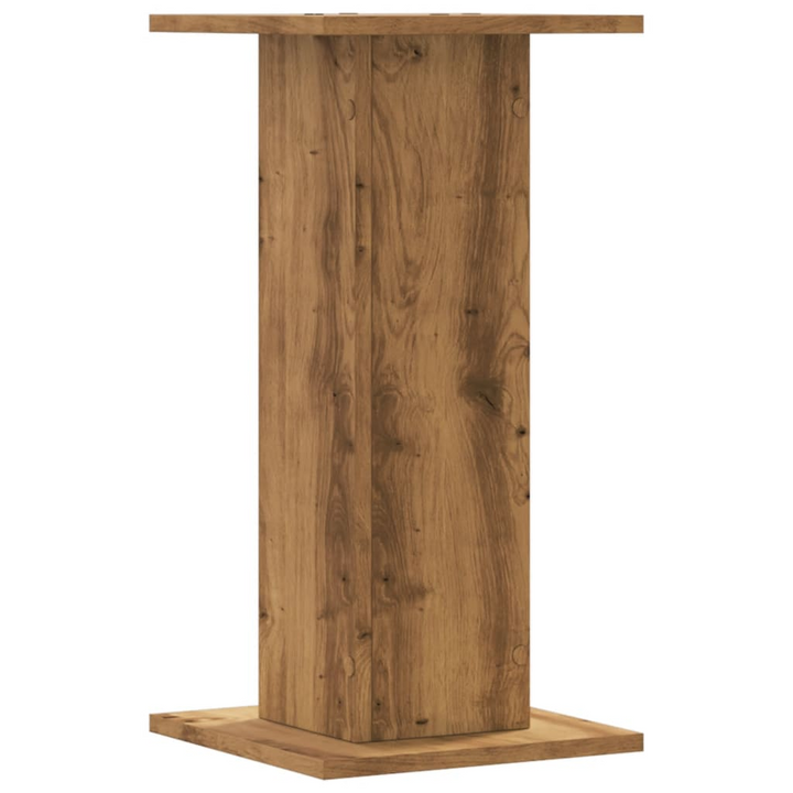 Artisian Oak Speaker Stands - Set of 2, Engineered Wood, 60 cm High, Sturdy & Stylish - Premium  from Home Treasures - Just £73.99! Shop now at Home Treasures