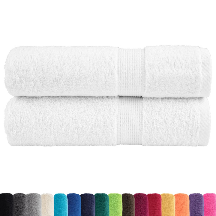 SOLUND Premium Hand Towels, Set of 2 - Soft, Absorbent, 100% Cotton, 600gsm, White, 50x100cm - Premium  from Home Treasures - Just £20.99! Shop now at Home Treasures