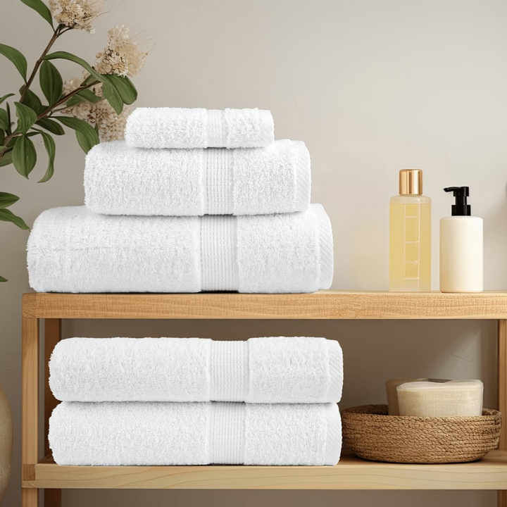 SOLUND Premium Hand Towels, Set of 2 - Soft, Absorbent, 100% Cotton, 600gsm, White, 50x100cm - Premium  from Home Treasures - Just £20.99! Shop now at Home Treasures