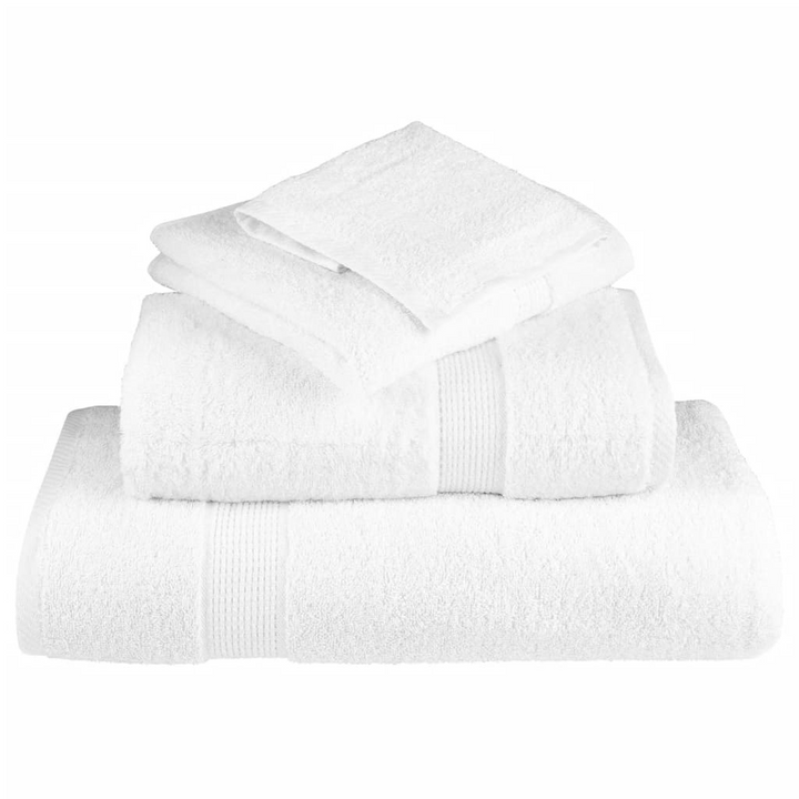 SOLUND Premium Bath Towels, Set of 4, 100x150cm, Super Soft 100% Cotton, 600 GSM, White - Premium  from Home Treasures - Just £82.99! Shop now at Home Treasures