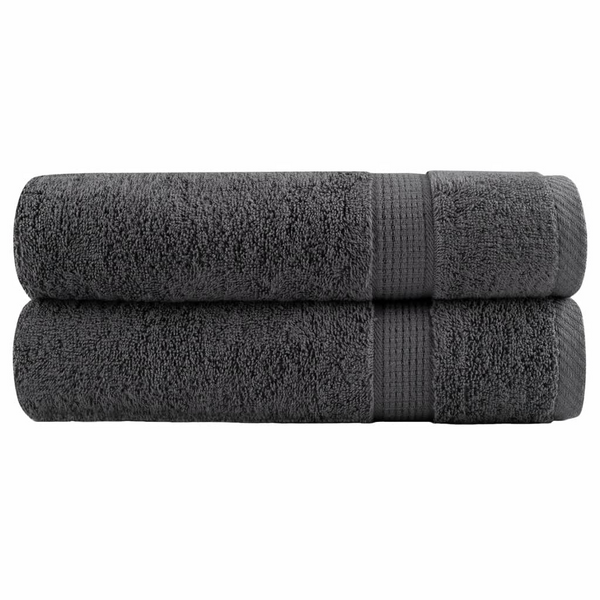 SOLUND Premium Hand Towels, Set of 2, Anthracite, 50x100cm, 600gsm - Ultra Soft & Absorbent, 100% Cotton, OEKO-TEX Certified - Premium  from Home Treasures - Just £23.99! Shop now at Home Treasures