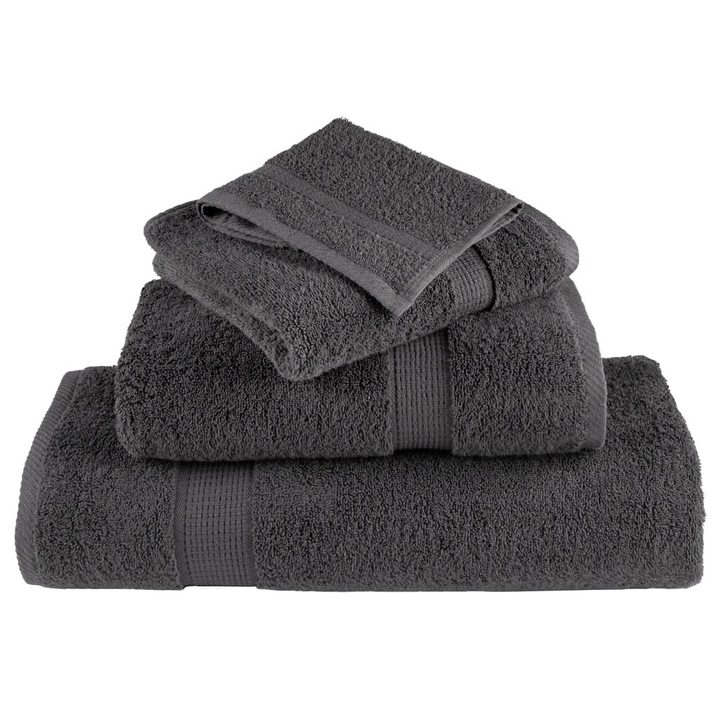 SOLUND Premium Hand Towels, Set of 2, Anthracite, 50x100cm, 600gsm - Ultra Soft & Absorbent, 100% Cotton, OEKO-TEX Certified - Premium  from Home Treasures - Just £23.99! Shop now at Home Treasures