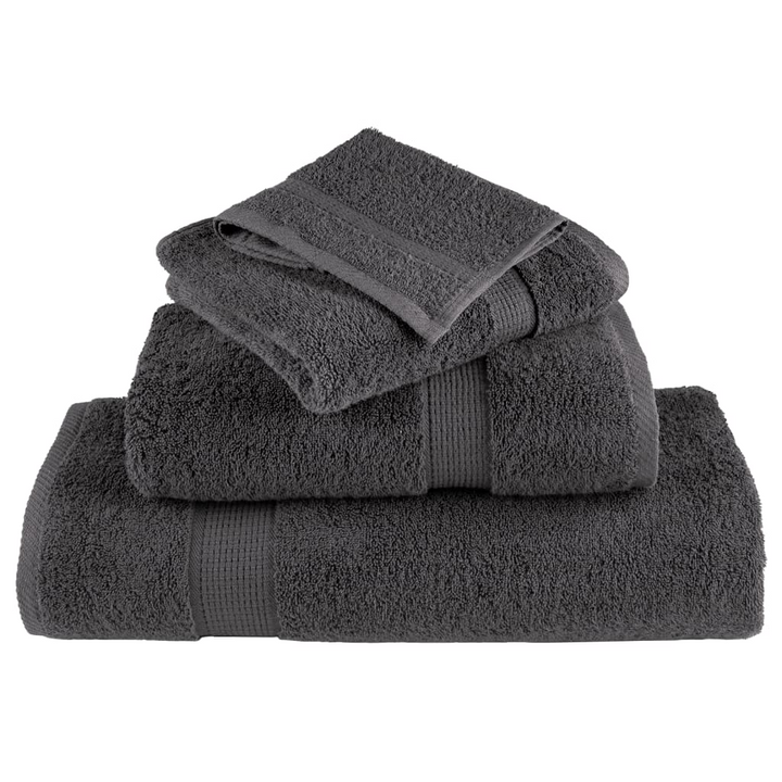 SOLUND Premium Towels, Set of 2, Anthracite, 100x200cm 600gsm - Ultra Soft, Absorbent & Durable 100% Cotton Bath Towels - Premium  from Home Treasures - Just £65.99! Shop now at Home Treasures