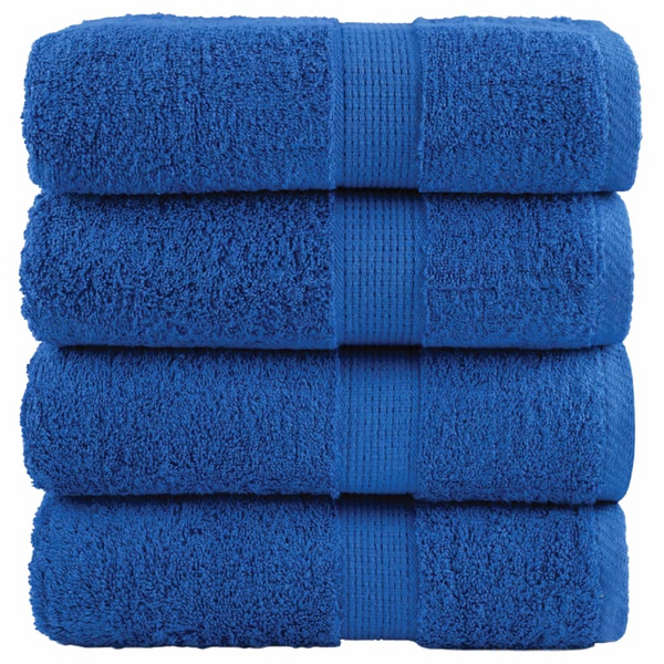 SOLUND Premium Soap Towels, Set of 4, Blue, 100% Cotton, 30x30cm, 600gsm, Ultra Soft & Absorbent - Premium  from Home Treasures - Just £15.99! Shop now at Home Treasures