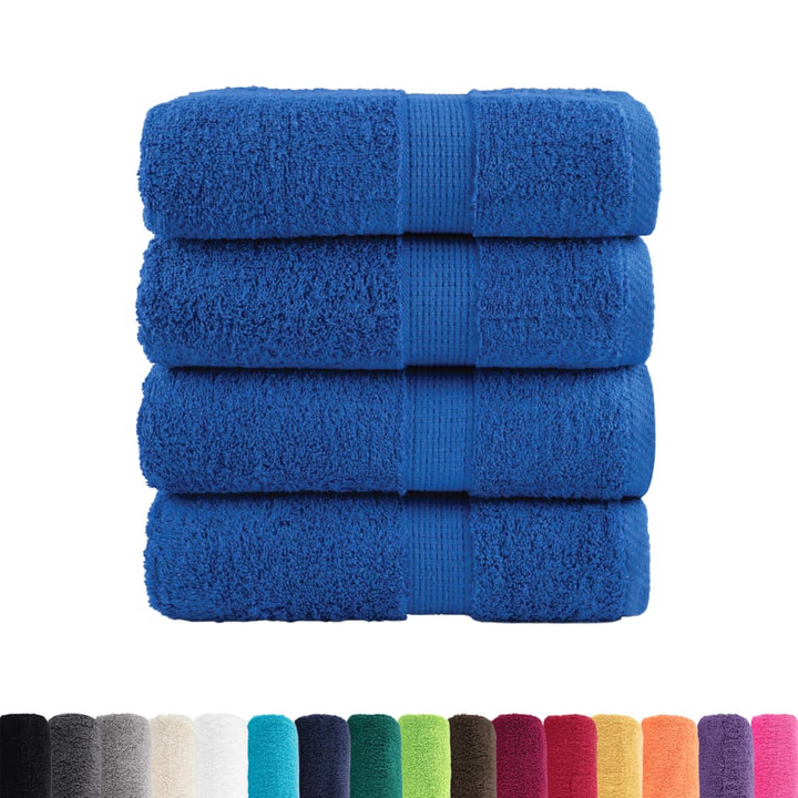 SOLUND Premium Soap Towels, Set of 4, Blue, 100% Cotton, 30x30cm, 600gsm, Ultra Soft & Absorbent - Premium  from Home Treasures - Just £15.99! Shop now at Home Treasures