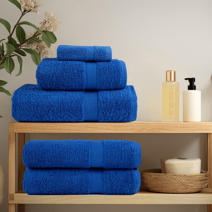 SOLUND Premium Soap Towels, Set of 4, Blue, 100% Cotton, 30x30cm, 600gsm, Ultra Soft & Absorbent - Premium  from Home Treasures - Just £15.99! Shop now at Home Treasures