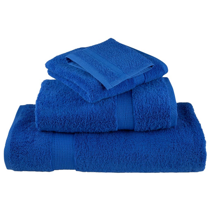 SOLUND Premium Soap Towels, Set of 4, Blue, 100% Cotton, 30x30cm, 600gsm, Ultra Soft & Absorbent - Premium  from Home Treasures - Just £15.99! Shop now at Home Treasures