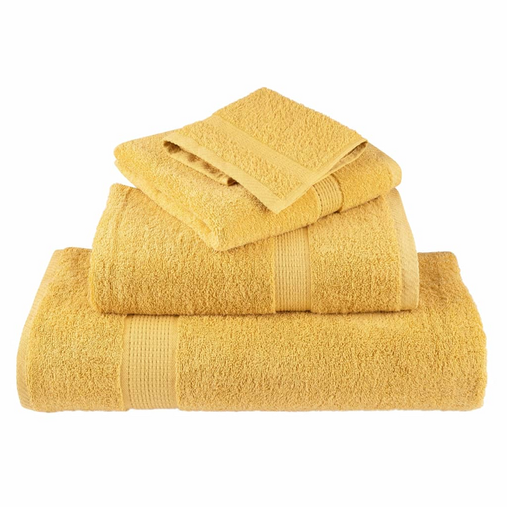 SOLUND Premium Soap Towels - Set of 2 - Luxurious Gold - 30x30cm - Ultra Soft 600gsm Cotton Towels - Premium  from Home Treasures - Just £12.99! Shop now at Home Treasures