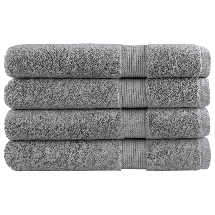 SOLUND Premium Towels, Set of 4, Grey | 100x200cm | Ultra-Absorbent 600gsm, Soft & Durable | OEKO-TEX Certified | Machine Washable - Premium  from Home Treasures - Just £106.99! Shop now at Home Treasures