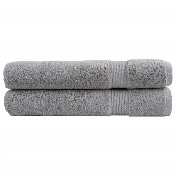 SOLUND Premium Towels, Set of 2, Grey, 100x200cm, Ultra-Soft 600gsm, OEKO-TEX Certified - Premium  from Home Treasures - Just £66.99! Shop now at Home Treasures