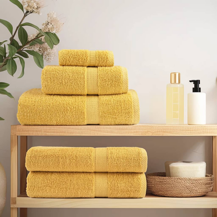 SOLUND Premium Bath Towels, Set of 2 - Luxurious Gold 100x150cm, Ultra-Soft & Absorbent 600gsm Cotton Towels - Premium  from Home Treasures - Just £45.99! Shop now at Home Treasures